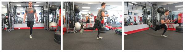 Single Leg Lunge Collage Single Leg Lunge Collage